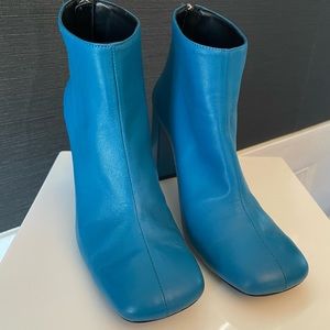 Mango Blue Ankle Boots